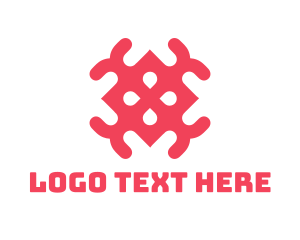 Pattern - Pink Tile Pattern logo design