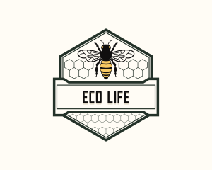 Bee Wasp Honey logo design