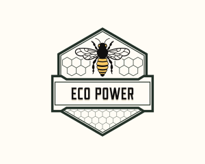 Bee Wasp Honey logo design