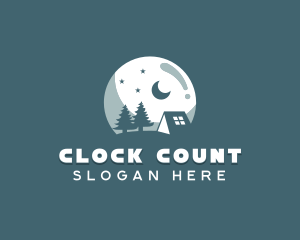 Night Camping Site logo design