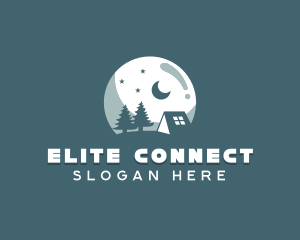 Night Camping Site logo design