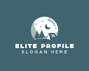 Night Camping Site logo design