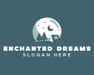 Night Camping Site logo design