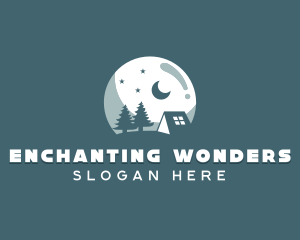 Night Camping Site logo design