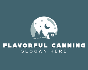 Night Camping Site logo design