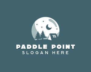 Night Camping Site logo design