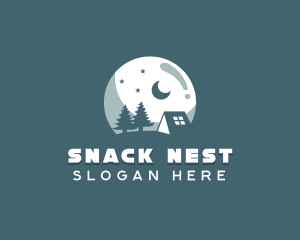 Night Camping Site logo design