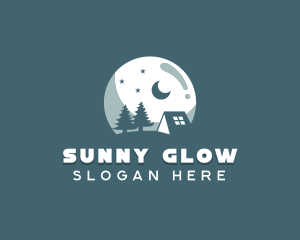 Night Camping Site logo design