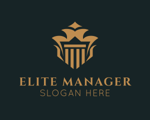 Asset Management Column logo design