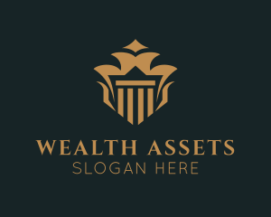 Asset Management Column logo design