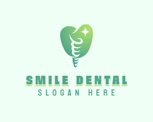 Dental Implant Tooth logo design