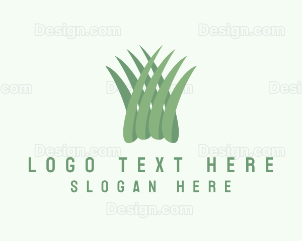 Grass Lawn Garden Logo