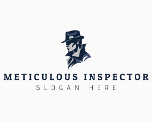 Man Detective Inspector logo design