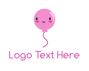 Pink Kawaii Balloon logo