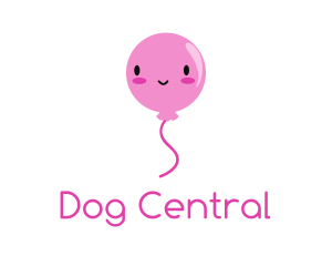 Pink Kawaii Balloon logo design