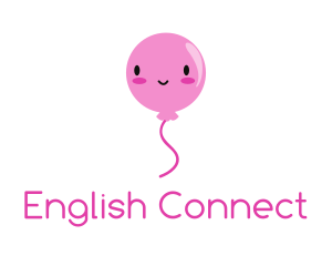 Pink Kawaii Balloon logo design