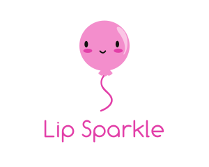 Pink Kawaii Balloon logo design