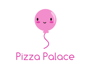 Pink Kawaii Balloon logo design