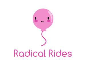 Pink Kawaii Balloon logo design