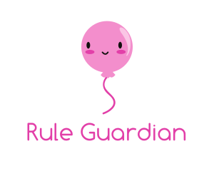 Pink Kawaii Balloon logo design