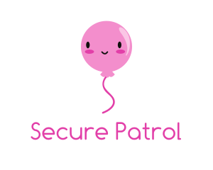 Pink Kawaii Balloon logo design