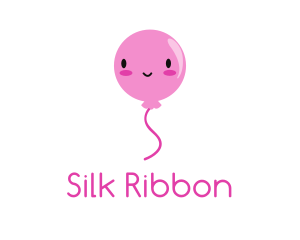 Pink Kawaii Balloon logo design