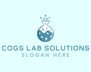 Power Lab Experiment  logo design