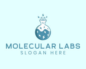 Power Lab Experiment  logo design