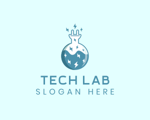 Power Lab Experiment  logo design