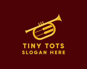 Trumpet Jazz Music Logo