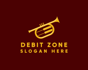 Trumpet Jazz Music logo design