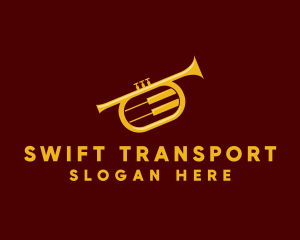 Trumpet Jazz Music logo design