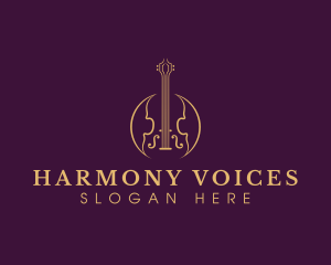 Violin Music Instrument logo