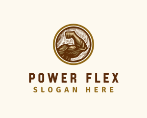 Muscle Flex Fitness logo design