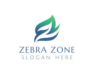 Natural Wellness Letter Z logo design