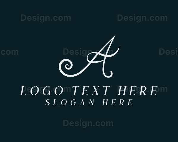 Professional Suit Dressmaker Letter A Logo