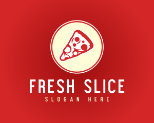 Pepperoni Pizza Pizzeria logo design