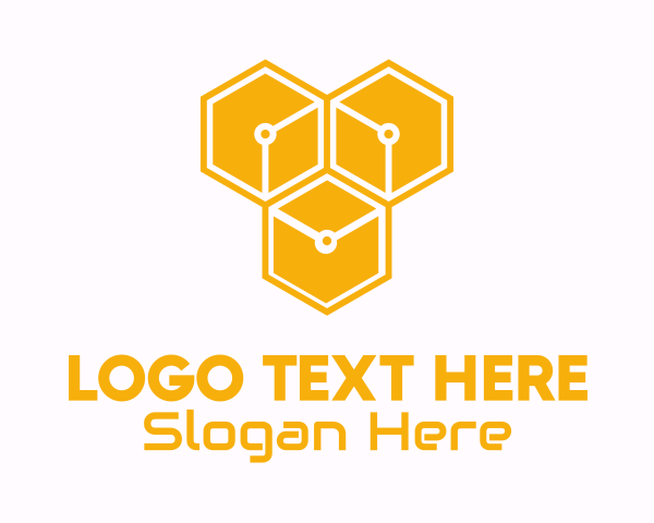 Hexagonal logo example 3