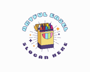 Crayon Art Supply logo design