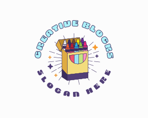 Crayon Art Supply logo design