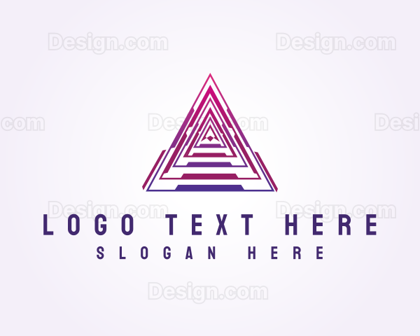 Triangle Tech Pyramid Logo