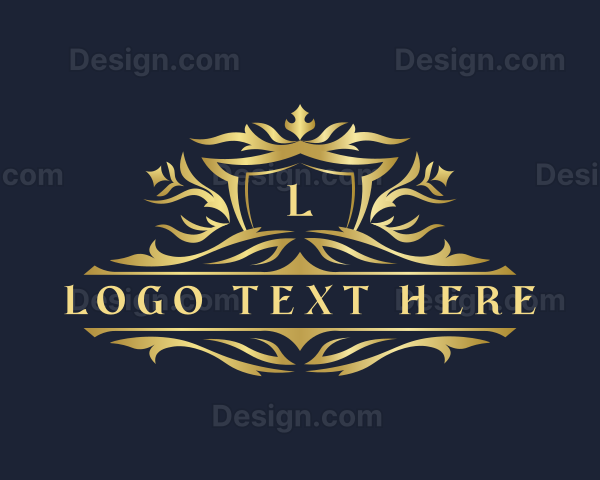 Luxury Crest Royalty Ornament Logo