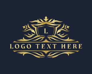 Luxury Crest Royalty Ornament logo