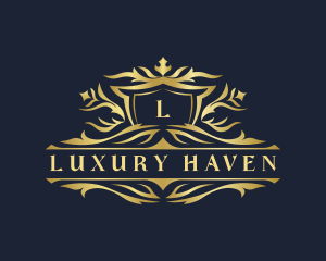 Luxury Crest Royalty Ornament logo design