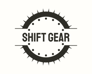 Spike Gear Mechanical Badge logo design