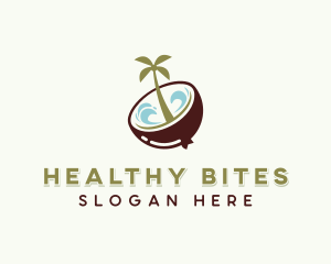 Healthy Organic Coconut logo design