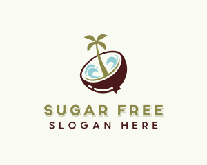 Healthy Organic Coconut logo design