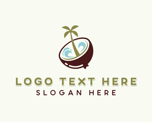 Coconut logo example 3