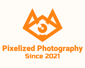 Orange Eye Fox logo design