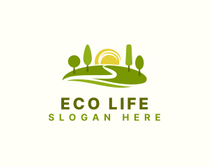 Eco Park Trees logo design